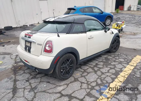 2013 Mini Coupe Cooper из США, поврежденный, VIN WMWSX1C52DT507775